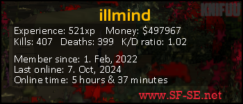 Player statistics userbar for illmind