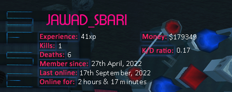 Player statistics userbar for JAWAD_SBARI