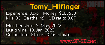 Player statistics userbar for Tomy_Hilfinger