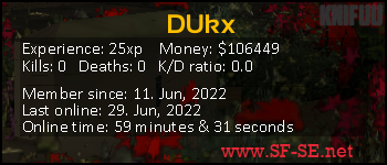 Player statistics userbar for DUkx