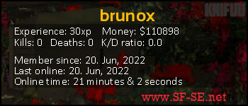 Player statistics userbar for brunox