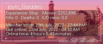 Player statistics userbar for jayro_Bardales