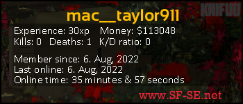 Player statistics userbar for mac__taylor911