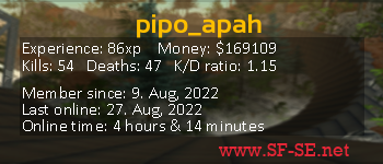 Player statistics userbar for pipo_apah