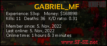 Player statistics userbar for GABRIEL_MF