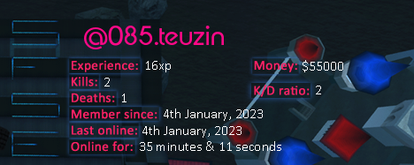 Player statistics userbar for @085.teuzin