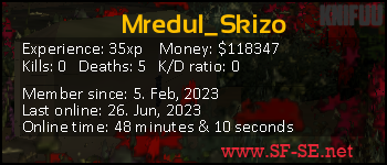 Player statistics userbar for Mredul_Skizo