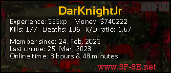 Player statistics userbar for DarKnightJr