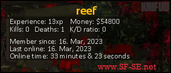 Player statistics userbar for reef