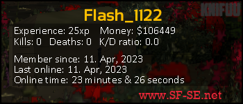 Player statistics userbar for Flash_1122