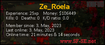 Player statistics userbar for Ze_Roela