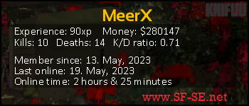 Player statistics userbar for MeerX