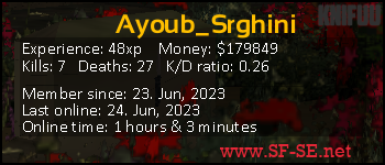 Player statistics userbar for Ayoub_Srghini