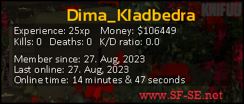 Player statistics userbar for Dima_Kladbedra