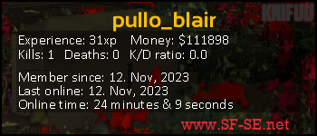 Player statistics userbar for pullo_blair