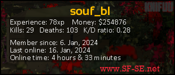 Player statistics userbar for souf_bl