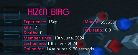 Player statistics userbar for HIZEN_BIRG