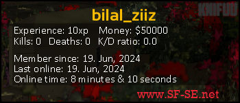 Player statistics userbar for bilal_ziiz