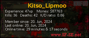 Player statistics userbar for Kitso_Lipmoo