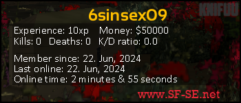 Player statistics userbar for 6sinsex09