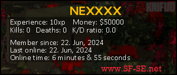 Player statistics userbar for NEXXXX