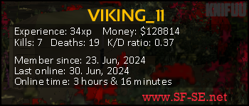 Player statistics userbar for VIKING_11