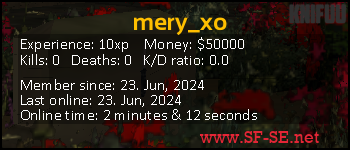 Player statistics userbar for mery_xo