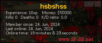 Player statistics userbar for hsbshss