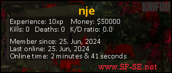 Player statistics userbar for nje