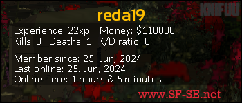 Player statistics userbar for reda19