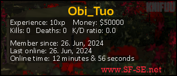 Player statistics userbar for Obi_Tuo