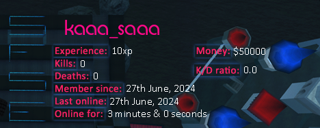 Player statistics userbar for kaaa_saaa