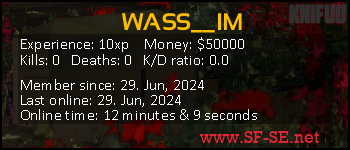 Player statistics userbar for WASS__IM