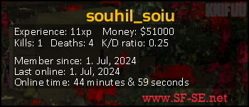 Player statistics userbar for souhil_soiu