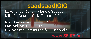 Player statistics userbar for saadsaad1010