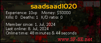 Player statistics userbar for saadsaad1020