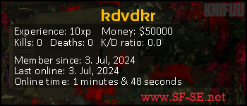 Player statistics userbar for kdvdkr