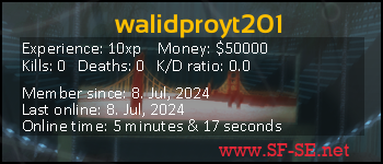 Player statistics userbar for walidproyt201