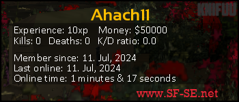 Player statistics userbar for Ahach11