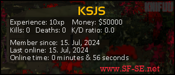 Player statistics userbar for KSJS