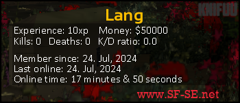 Player statistics userbar for Lang