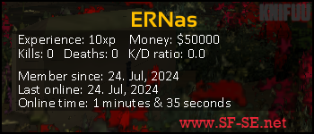 Player statistics userbar for ERNas