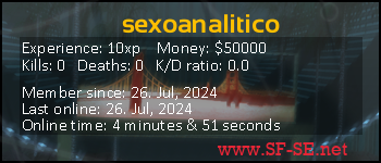 Player statistics userbar for sexoanalitico