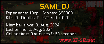 Player statistics userbar for SAMI_DJ