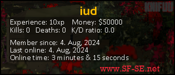 Player statistics userbar for iud