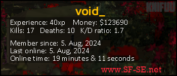 Player statistics userbar for void_