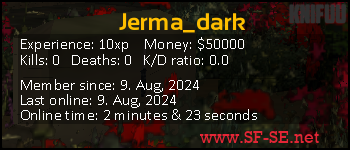 Player statistics userbar for Jerma_dark