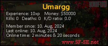 Player statistics userbar for Umargg