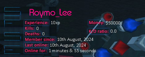 Player statistics userbar for Roymo_Lee