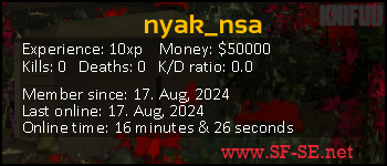 Player statistics userbar for nyak_nsa